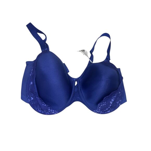 Plus size underwire bra 42 GG eloni brs, blue, adjustsble strsps - Picture 1 of 5